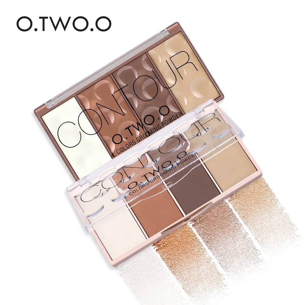 

Four-color Blush and Contouring Palette Shadow Facial Contour Modification Grooming Powder Long-lasting Cosmetics For Women