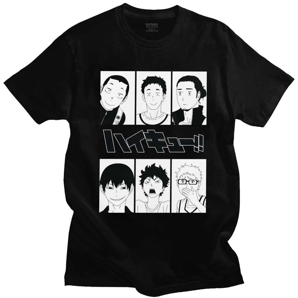 Футболка Haikyuu Karasuno для Волейбольного клуба японская хлопковая тенниска с