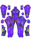 Женский костюм для косплея Purple Samus Zero, из спандекса, с 3D принтом, на заказ, для Хэллоуина, горячая распродажа