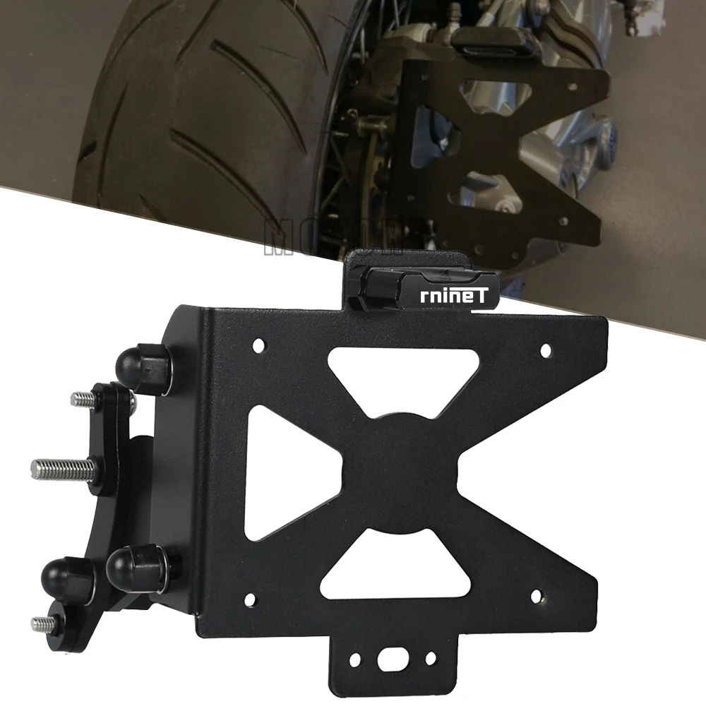 

Motorcycle LED License Plate Holder Support Bracket Frame For BMW R NINET 1200 SCRAMBLER RNINET R Nine T R9T 2014-2019 2018 2017