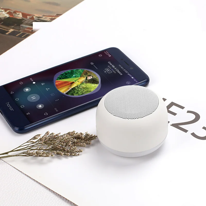 Беспроводной портативный bluetooth-динамик Мини светодиодный музыкальный аудио USB FM