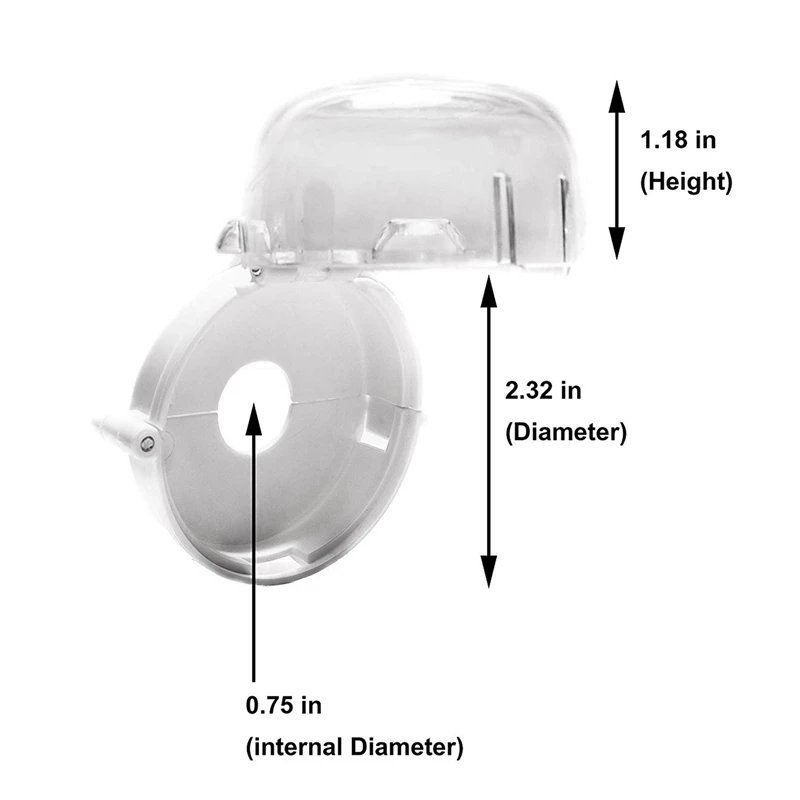 Ясная Защитная крышка для ручек 4 упаковки-Блокировка защиты от детей печей/печей