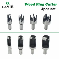lavie 4pcs wood plug cutters set woodworking cutting tool wood drill bit claw cork drill for wood 58 12 38 14 db03010