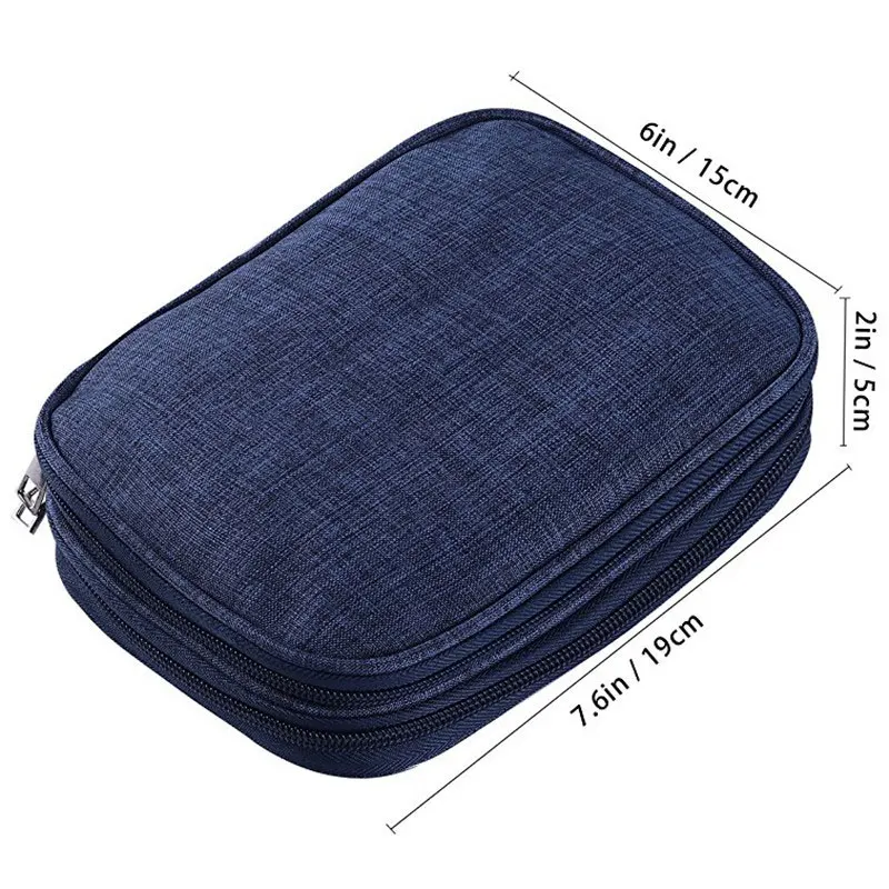 Набор крючков для вязания 17 шт. спицы пряжа с синим чехлом ножницы линейка наборы