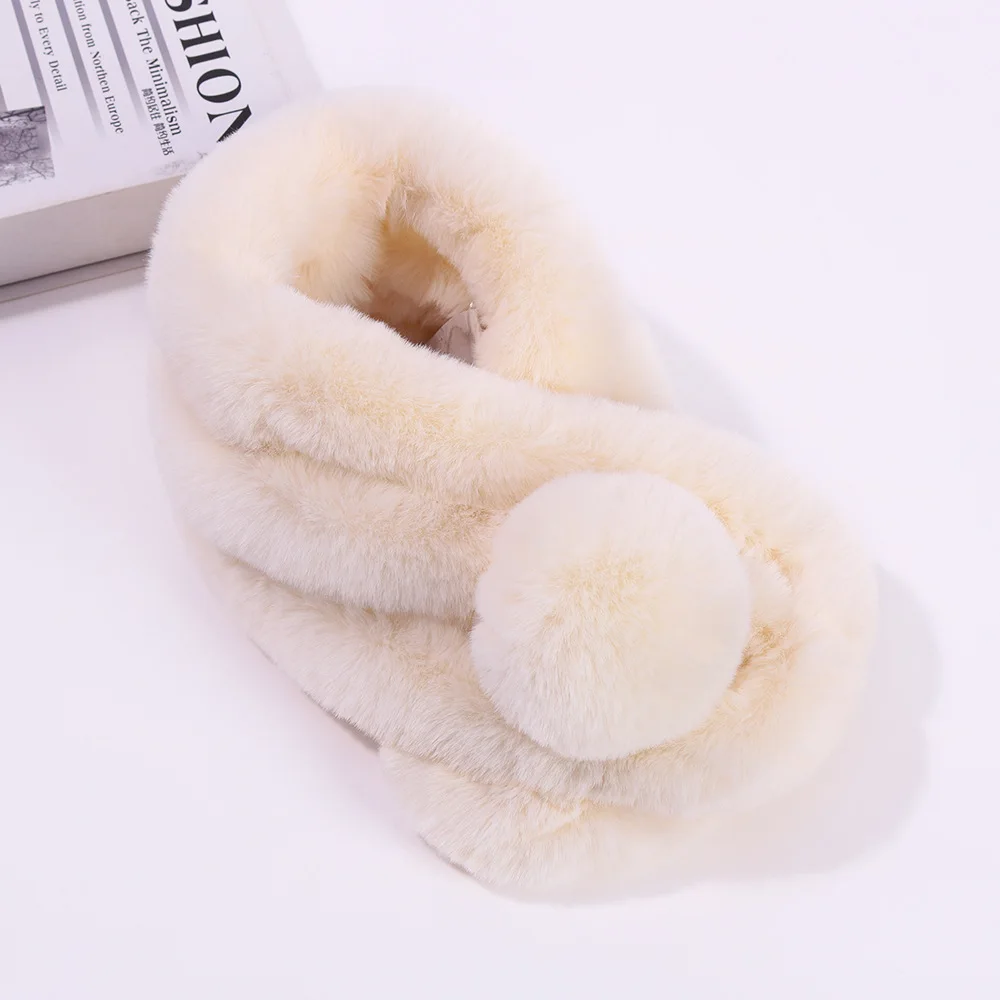 73 см 2019 Новый Модный зимний шарф из искусственного меха кролика для женщин