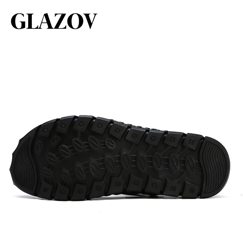 Мужские пробковые шлепанцы GLAZOV черные повседневные пляжные сабо из натуральной