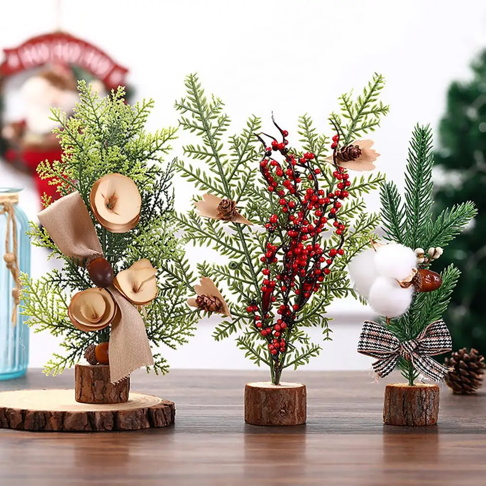 

Lightweight Versatile Desk Decor Artificial Christmas Tree Xmas Tree Miniature Mini Christmas Tree Decoration for Home