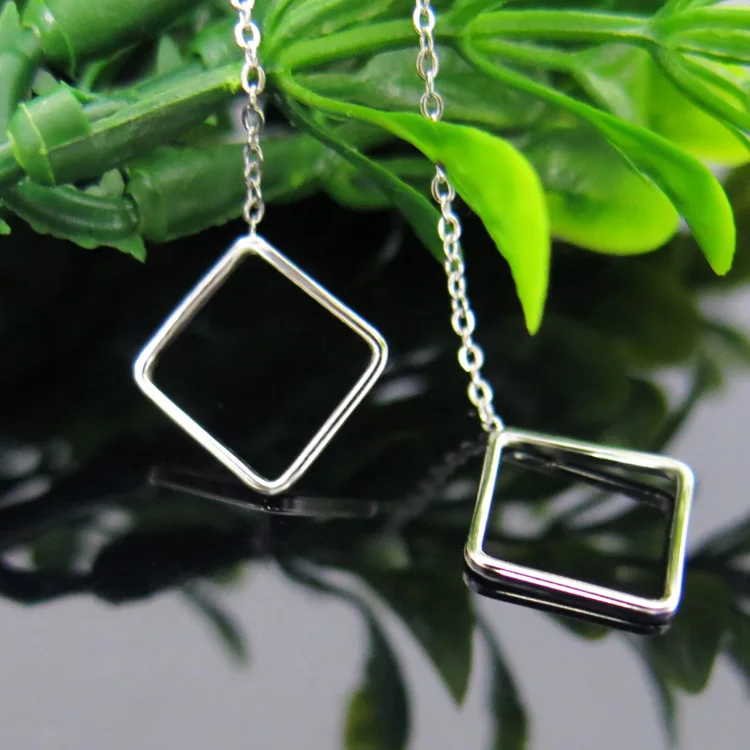 

S925 sterling silver earrings long temperament Korean hypoallergenic earrings simple ear chain tassel European and American gift