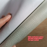 1 1 4mm first layer cowhide white small lychee pattern off white tumble pattern leather leather bag wallet sofa soft bag leather