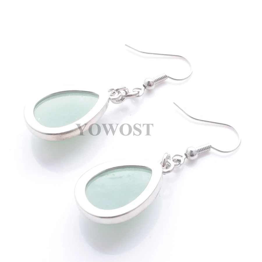 Natural Aventurine Gem Stone Teardrop Bead Drop Earrings 5Pair For Women Jewelry IR3176 | Украшения и аксессуары