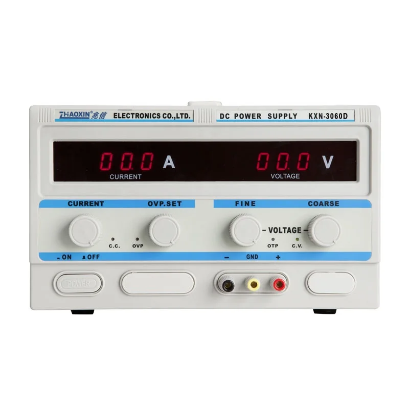 KXN-3020D источник питания постоянного тока 30V20A Регулируемый источник питания 30 в 20A светодиодный высокомощный импульсный переменный источник питания постоянного тока 220 В KXN-3010 - Цвет: KXN-3060D