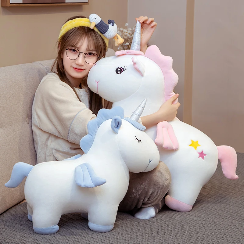 

New 1PC 20CM-50CM Plush Unicorn Toys Stuffed Animals Doll Super Soft Creative Pillow Sofa Cushion Christmas Gifts For Girlfriend