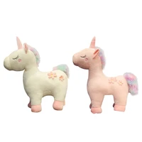 30cm unicorn fantasy angel plush toy for kids girls stuffed animals doll fluffy hair fly horse toy for children christmas gift