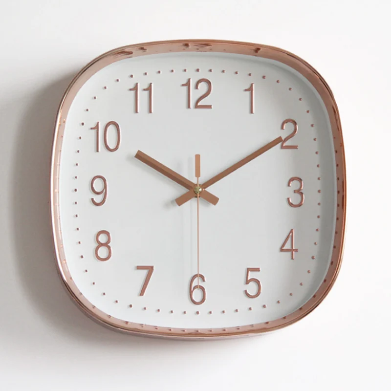 

XXL 2021 Rose Gold Wall Clock Living Room Home Decoration Vintage Wall Clock Mute Wall Clock Kitchen Clock BB50W Digital Clock