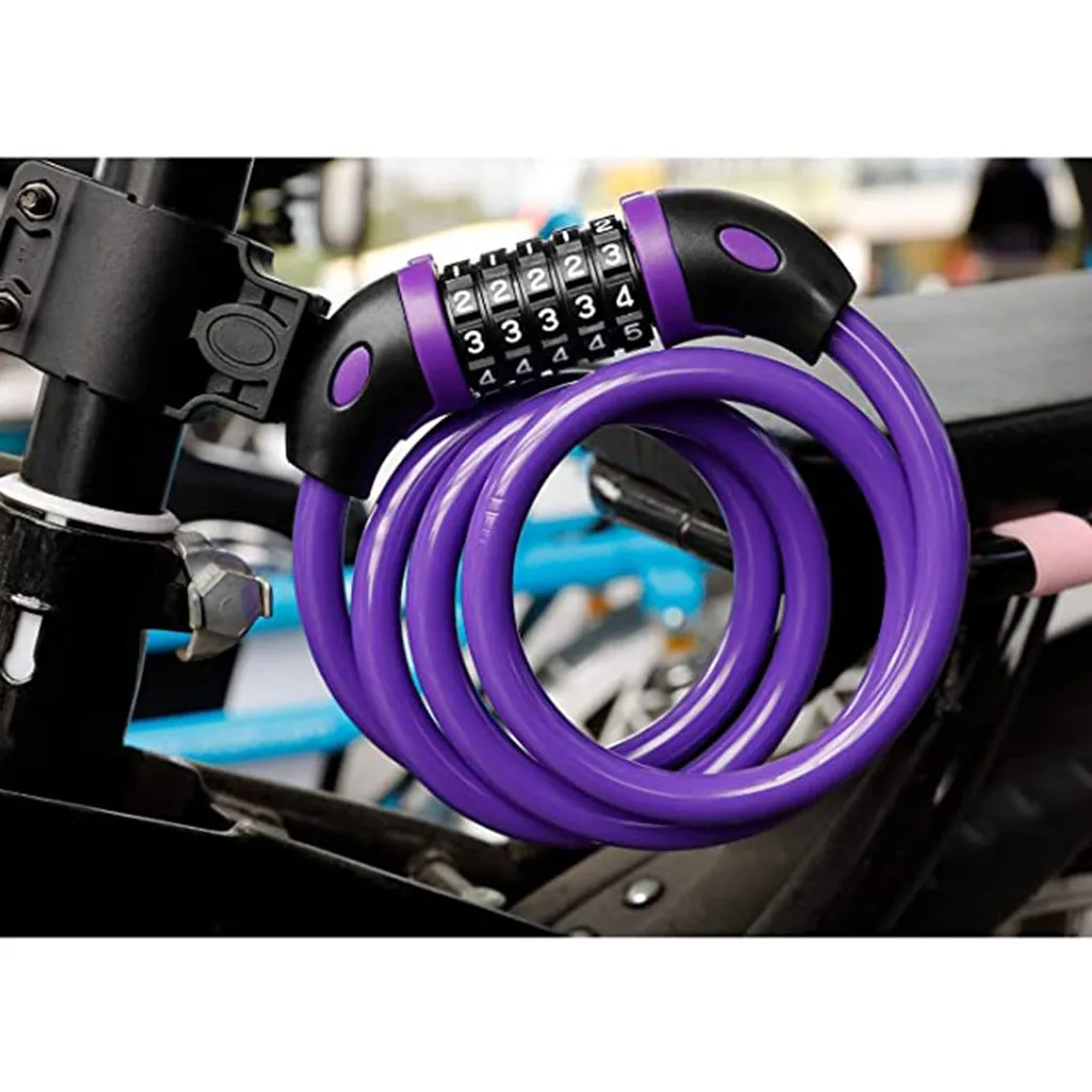 

Bike Lock 5 Digit Code Combination Bicycle Lock Bicycle Security Lock Bicycle Equipment MTB Anti-theft Lock Dropshipping 727