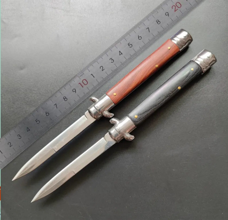 Нож итальянский 11 дюймов с ручкой из палисандра складной тактический клинок 5CR13MOV