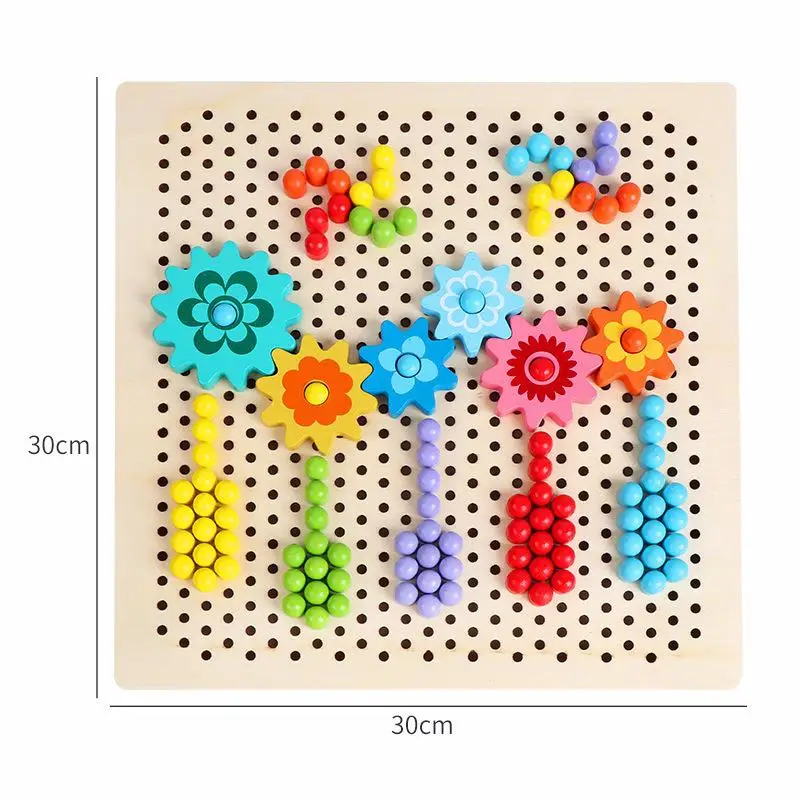 Деревянная обучающая игрушка Монтессори креативные учебные пособия ногти в виде