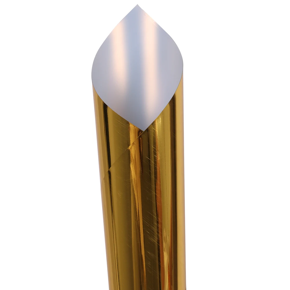 25cm*1m Gold Color Color Metallic Heat Transfer Vinyl Metal PET Press Tshirt Iron On HTV Printing htv heat transfer vinyl