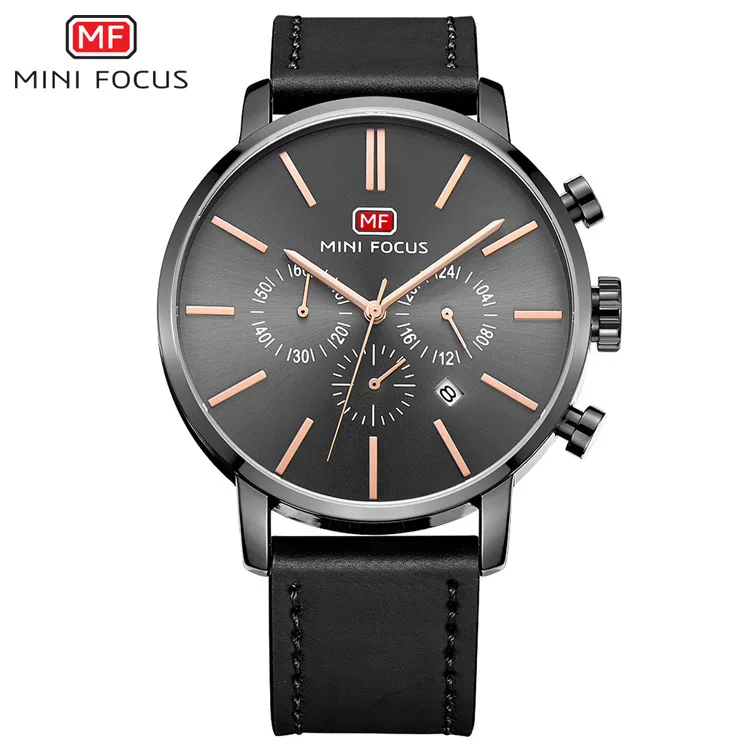 

MINIFOCUSMF0023G Business Quartz Watch Fashion Calendar Woven Strap Watch Men