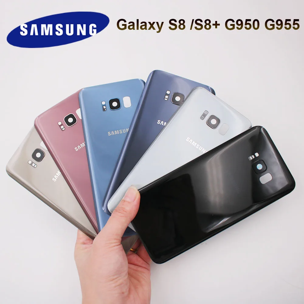 

Official Samsung Back Glass Rear Cover Housing Battery Door Replacement For Samsung Galaxy S8 Plus S8 s8+ G955 G955F G950 G950F