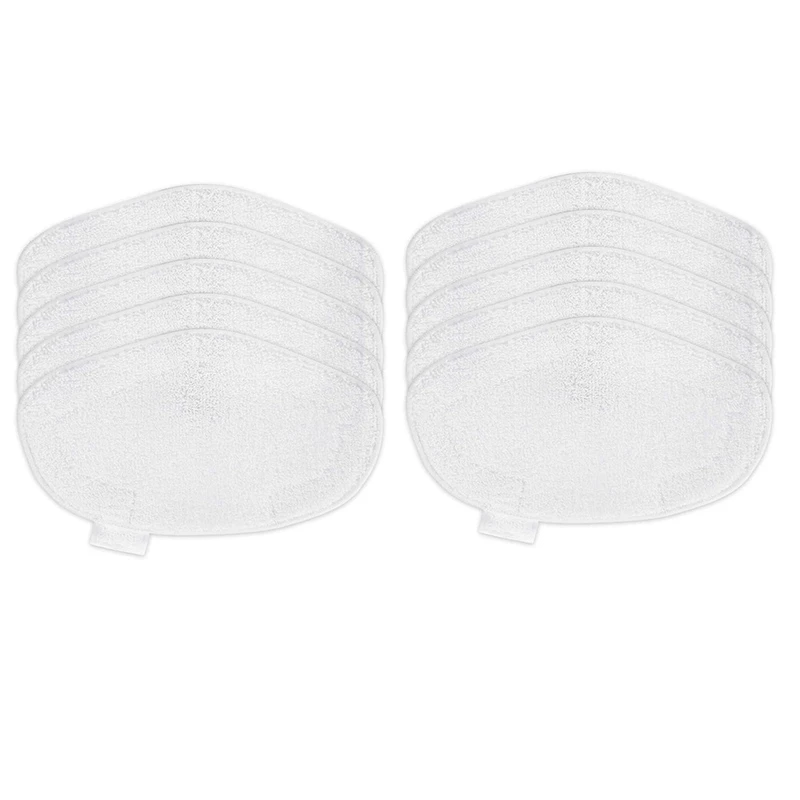 

10 Washable Steam Mop Pads Replacement for Polti Vaporetto PAEU0332 Vacuum Cleaner, White