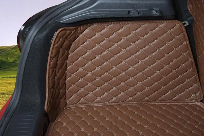 car styling luxury fiber leather trunk mat for mercedes benz A180 A200 A260 A45 AMG 2013 2014 2015 2016 2017 accessories | Автомобили и