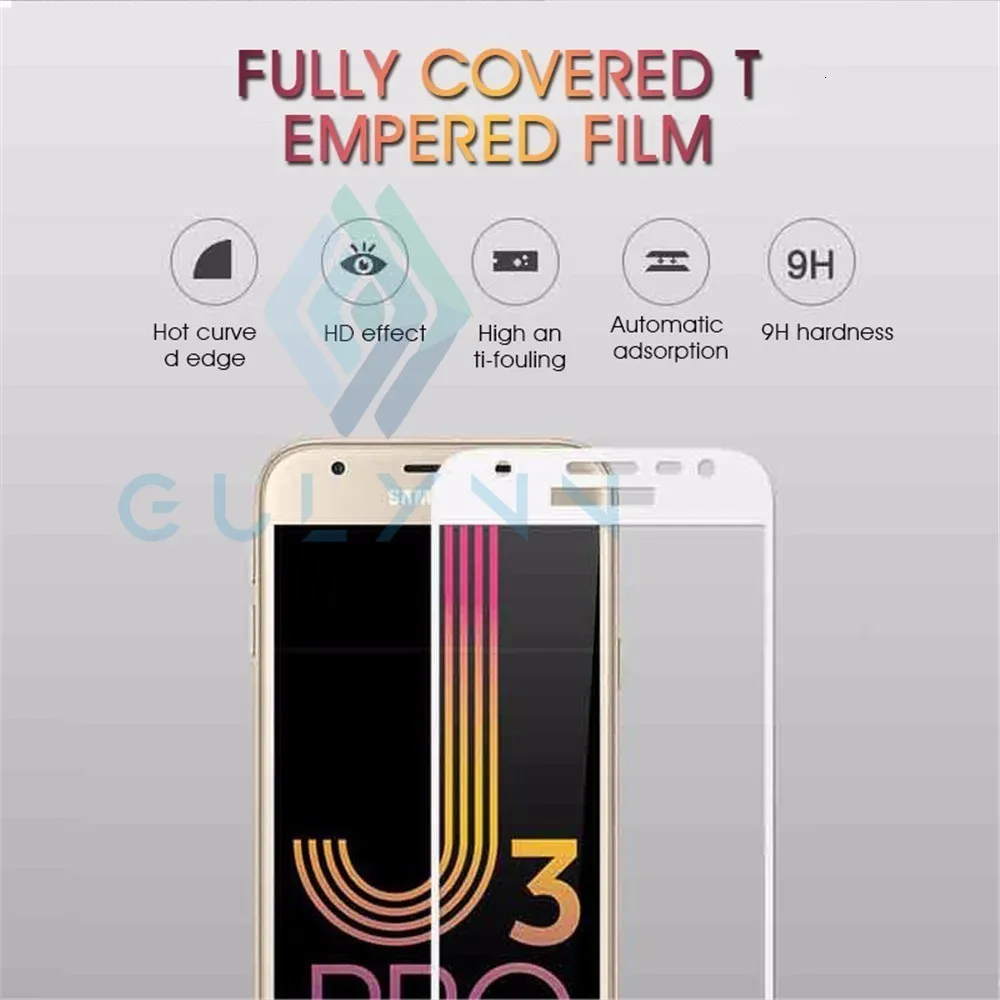 3D полное покрытие из закаленного стекла для samsung Galaxy A8 6 J4 J6 Plus M10 безопасная защита экрана для samsung J7 Duo Max J3 GlaS