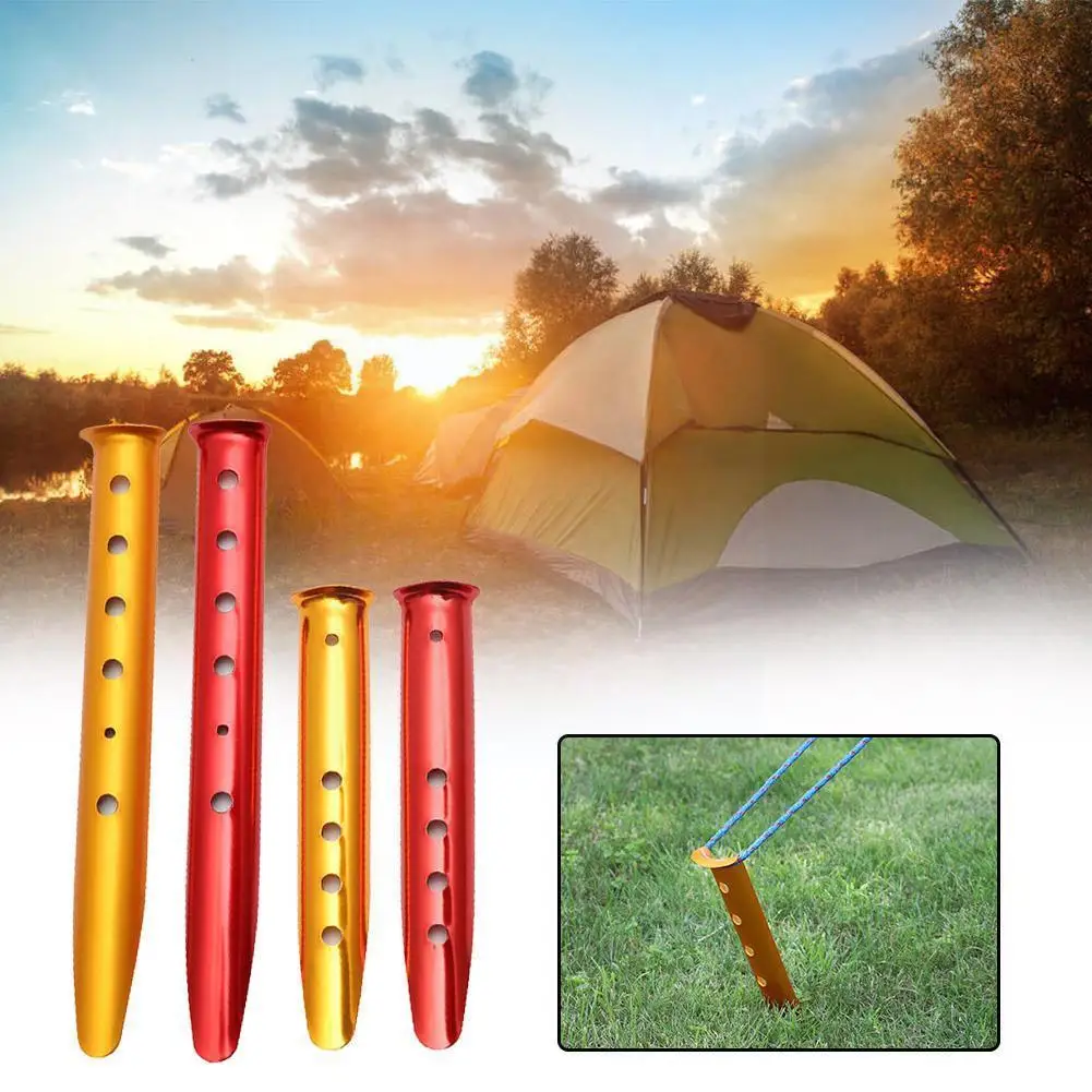 

1pcs 23cm 31cm Aluminum Tent Nail Tent Stakes Peg Sand For Hikingtent Accessories Outdoor Camping Peg P5o2