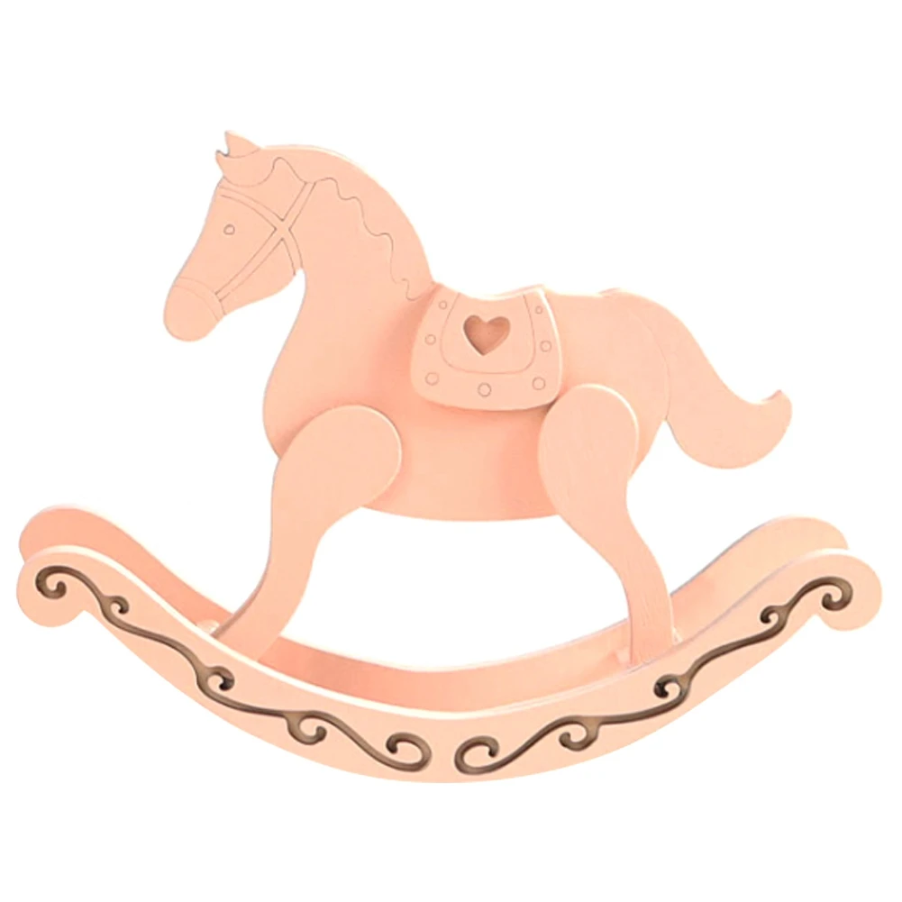 

Wooden Handicrafts Trojan Horse Rocking Horse Ornaments Home Bedroom Desk Simple Furnishings Gift Decorations