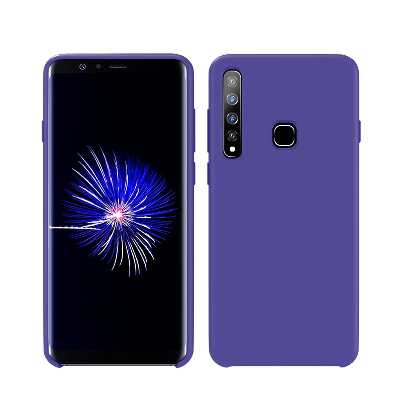Для samsung A9 чехол мягкий жидкий силиконовый чехол для samsung Galaxy A9 A9s A920 A920F A9 Star Pro Чехол - Цвет: Фиолетовый