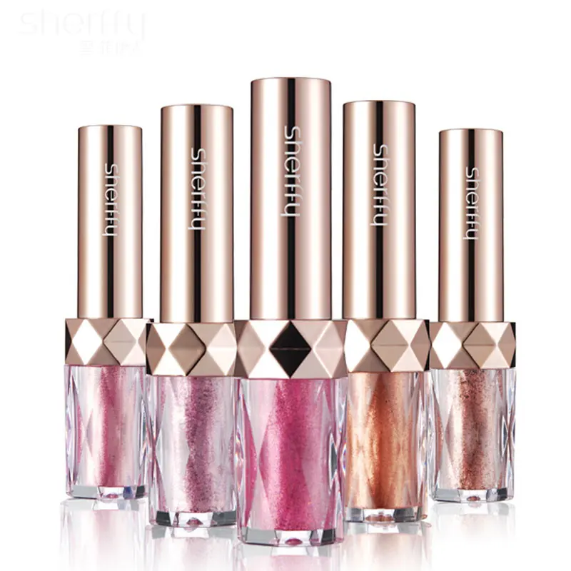 Профессиональные косметические блестящие тени для век с блестками пигментная