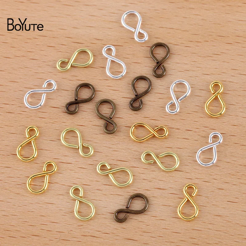 

Металлические латунные застежки BoYuTe (500 шт./лот) 8,5 мм, 8 форм, застежки для ювелирных изделий ручной работы «сделай сам», запчасти