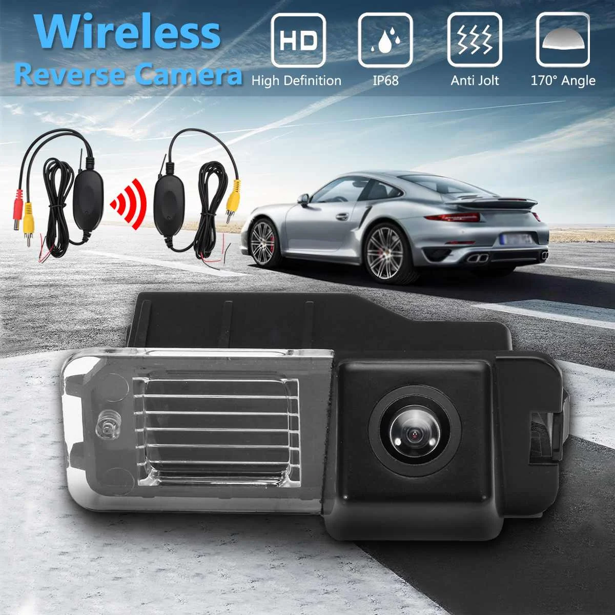 HD CCD беспроводная камера заднего вида для VW Polo V (6R) Golf VI Passat CC MK4 MK5 MK6 GTi R20|Камеры