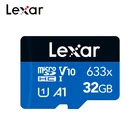 Карта памяти Lexar TF, Оригинальная карта памяти 633x32 Гб 64 Гб 128 ГБ 256 ГБ SDHC A1 V10, высокоскоростная карта Micro SD SDXC V30 U3, карта флэш-памяти