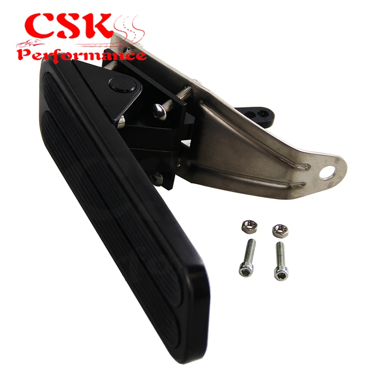

BILLET POLISHED ALUMINUM FLOOR MOUNT GAS THROTTLE PEDAL FIT FOR CHEVY FORD MOPAR