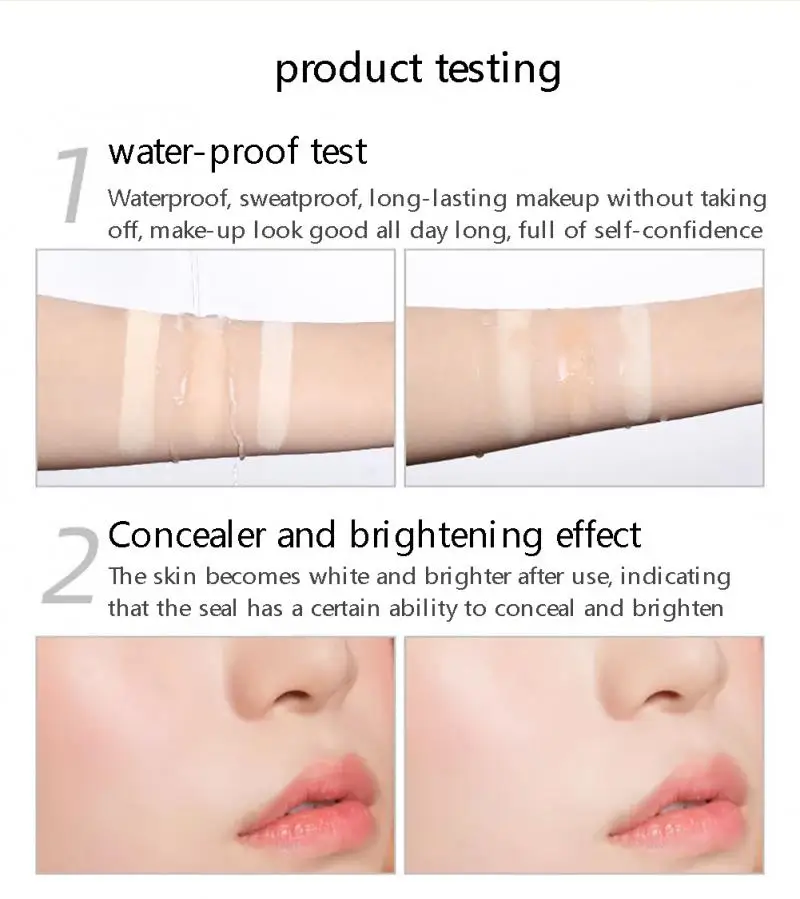 Экстракт соевого молока компактная пудра водостойкая матовая отделка макияж