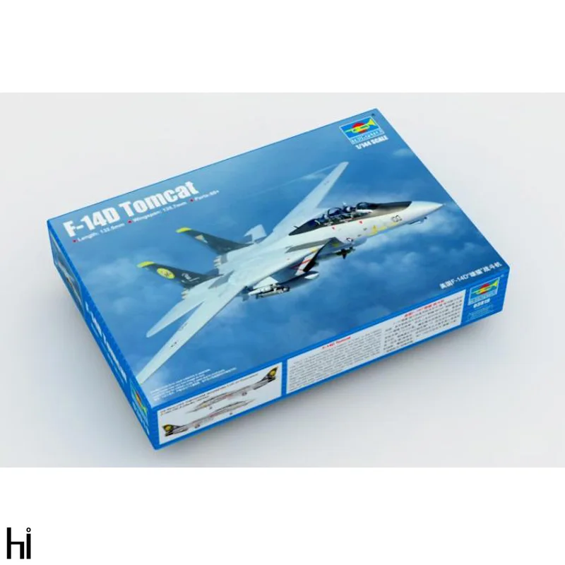 

Trumpeter 1/144 03919 F-14D Tomcat Fighter Aircraft военный самолет сборка пластиковая игрушка Модель Строительный набор