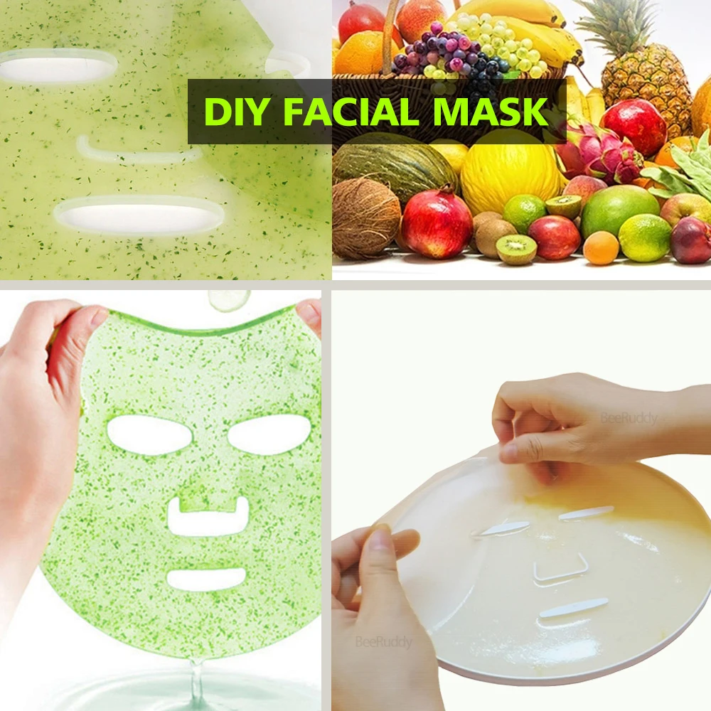beeruddy diy mask maker machine automatic fruit facial mask maker with 8pcs collagen effervescent tablets skin care treatment free global shipping