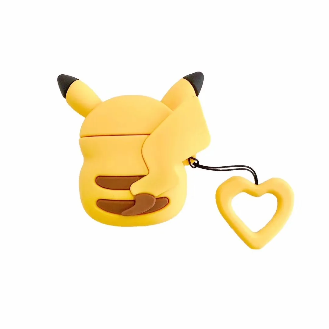 Pokemon Pikachu Airpods Case Airpods1 2 Cute Cartoon Psyduck Bluetooth Headset Shell Men Women Unisex Birthday Gift 2021 New | Дом и сад