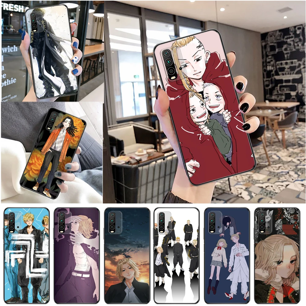 

Tokyo Revengers Manjiro Sano Phone Case For Xiaomi Redmi Note 9 9T 9S 9 Pro 10 10T 10S Note 10 5G Soft TPU Funda Back Cover