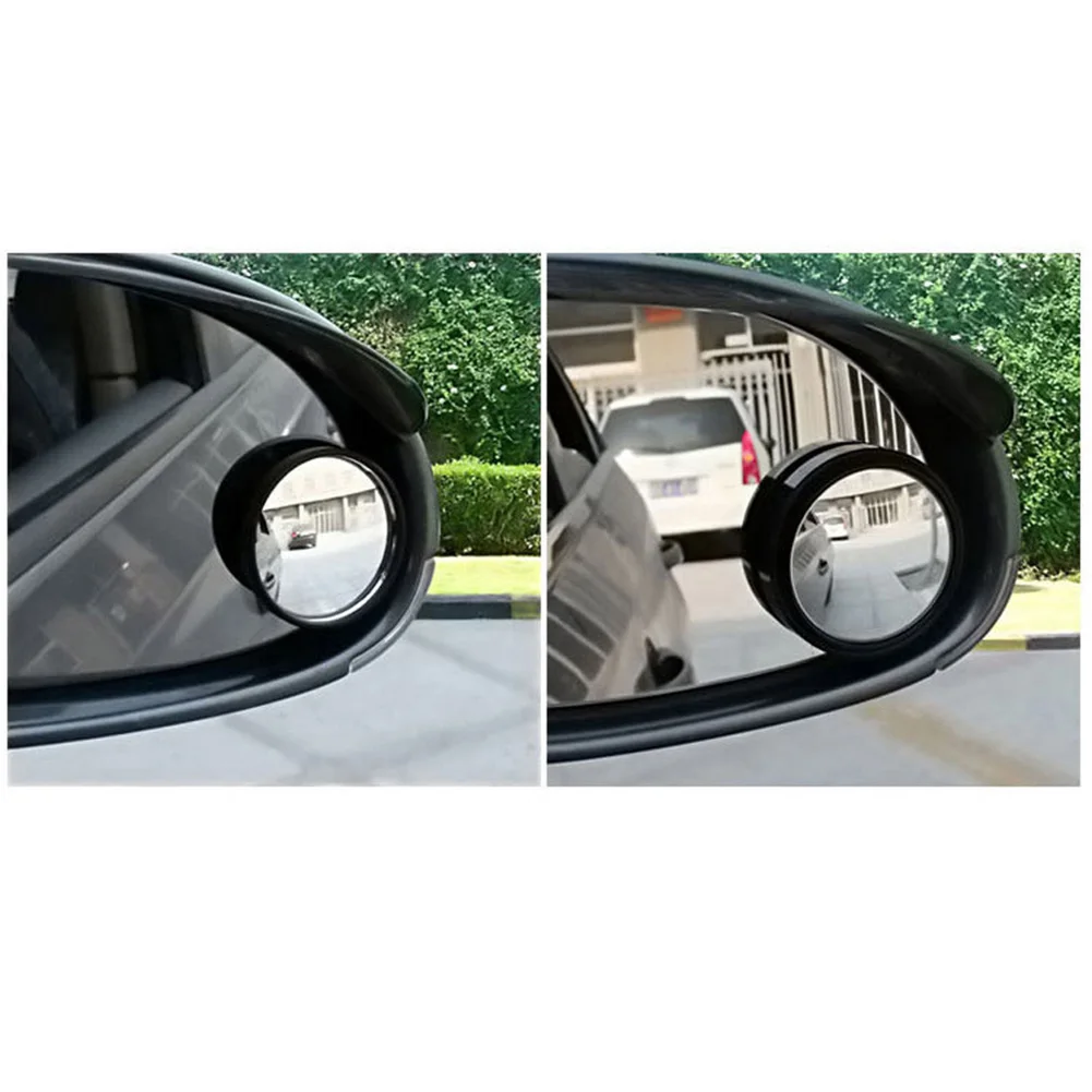 

Black Blind Spot Mirror Car Wide Angle Mirror Adjustable Convex 5.5*2cm Newest Universal High Quality Replaces