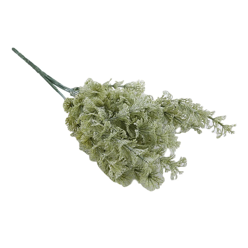 Искусственные цветы шелковая овечья шерсть листья спрей зелень для домашнего