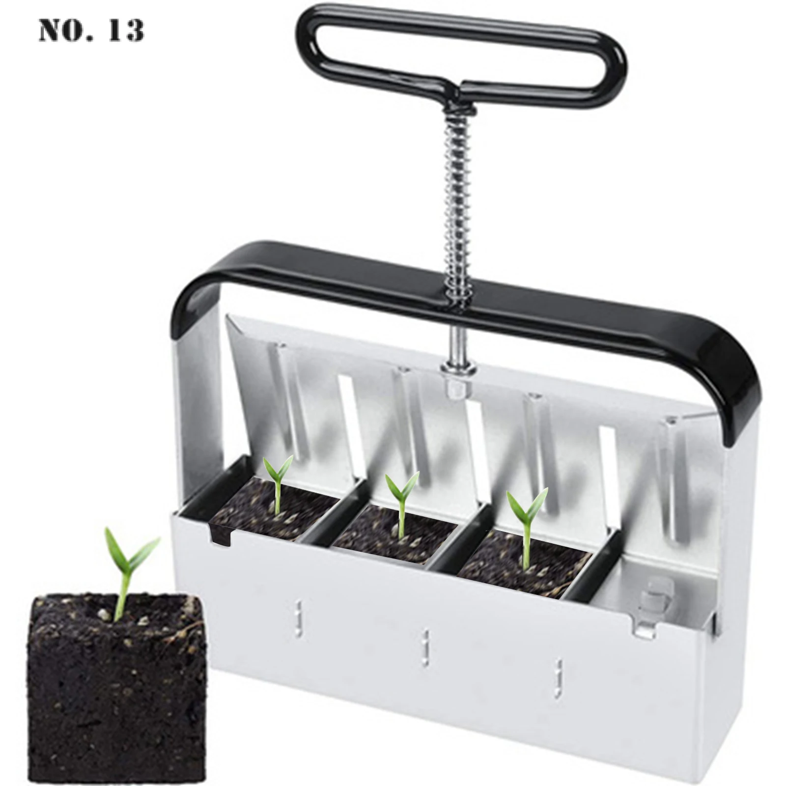 

Ручной блокировщик почвы, 2-дюймовый инструмент для блокировки почвы, инструмент для посадки семян, ручной инструмент для садоводства