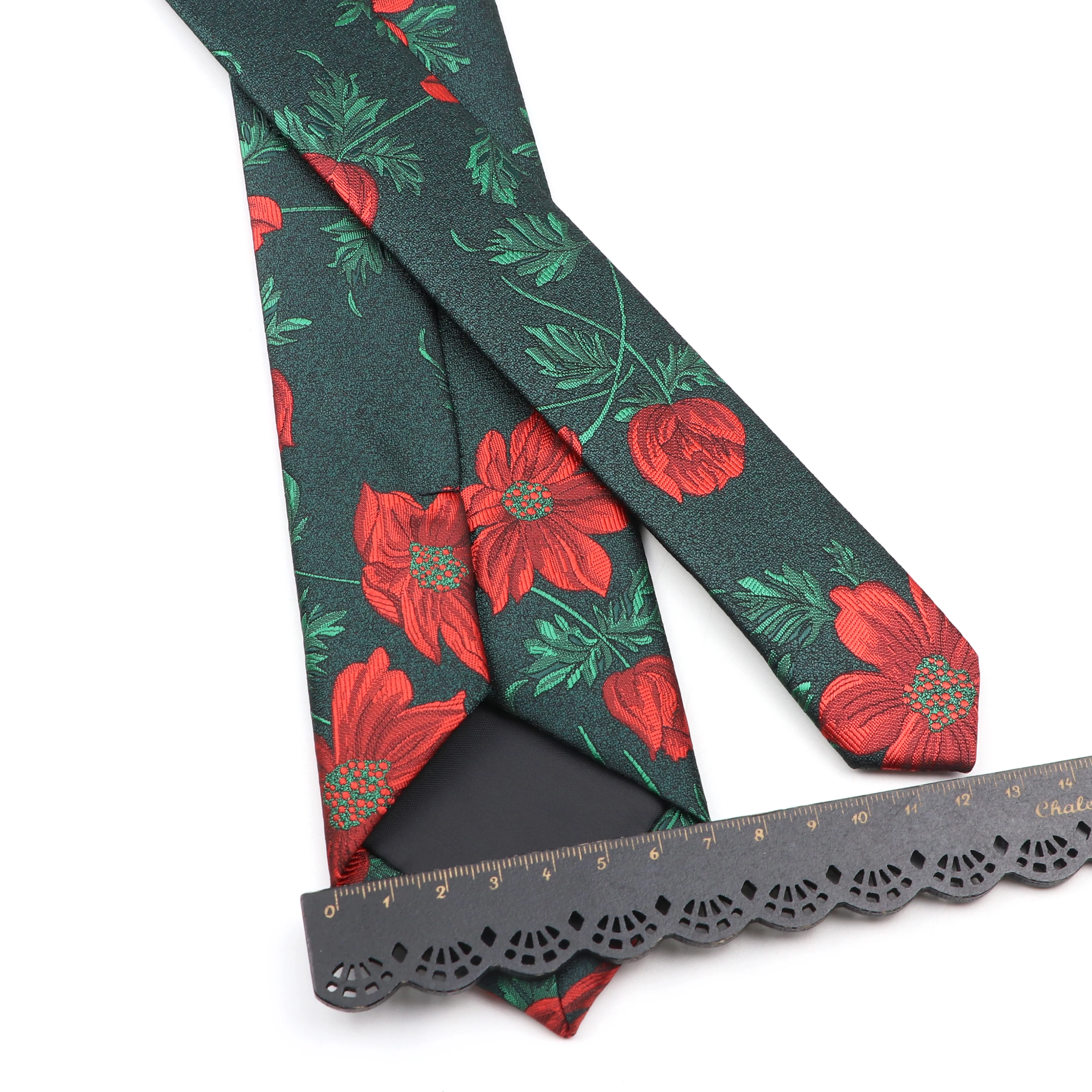 Галстук мужской жаккардовый тканый с ярким цветком Пейсли | Аксессуары для