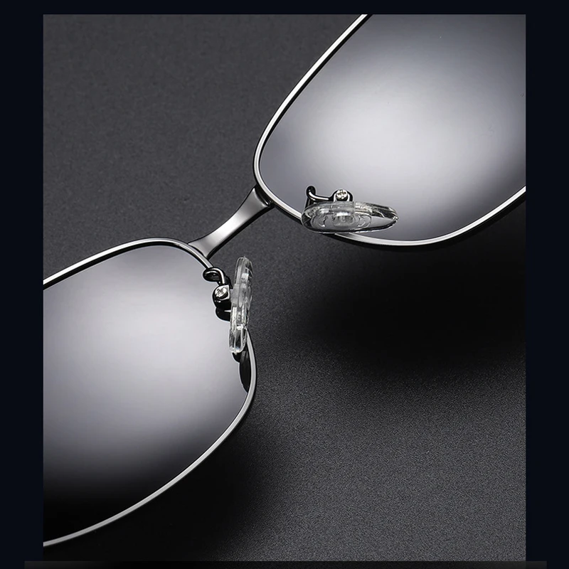 Мужские солнцезащитные очки с градиентом MIZHO металлические поляризационные