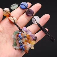 new style natural stone decorations reiki healing seven chakra spirit pendulum pendant lucky gift for bedroom car decorations