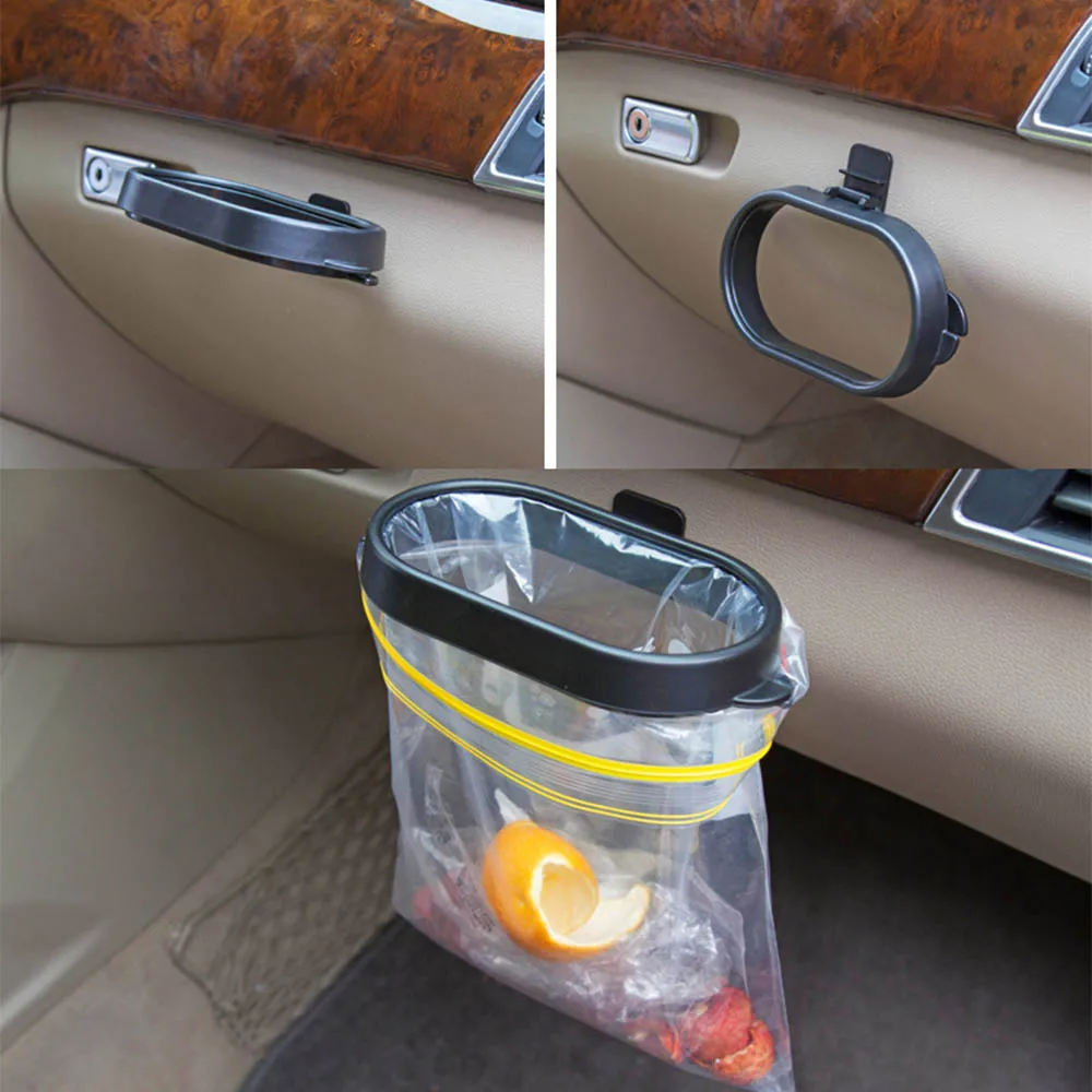 Universal Trash frame Hanging for Car Automoboiles Bin Frame Auto Waste Bag Holder Plastic Organizer Box Accessories |