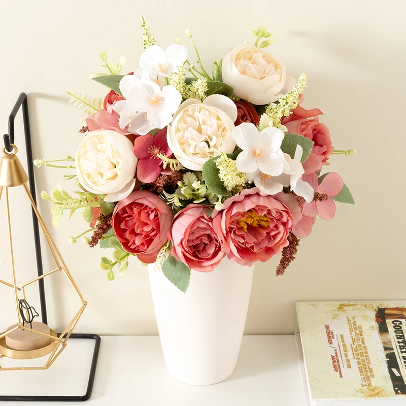 

29 см Высокое качество Роза пион шелк искусственный цветок большой бутон Свадебная вечеринка гостиная украшение дома подарок