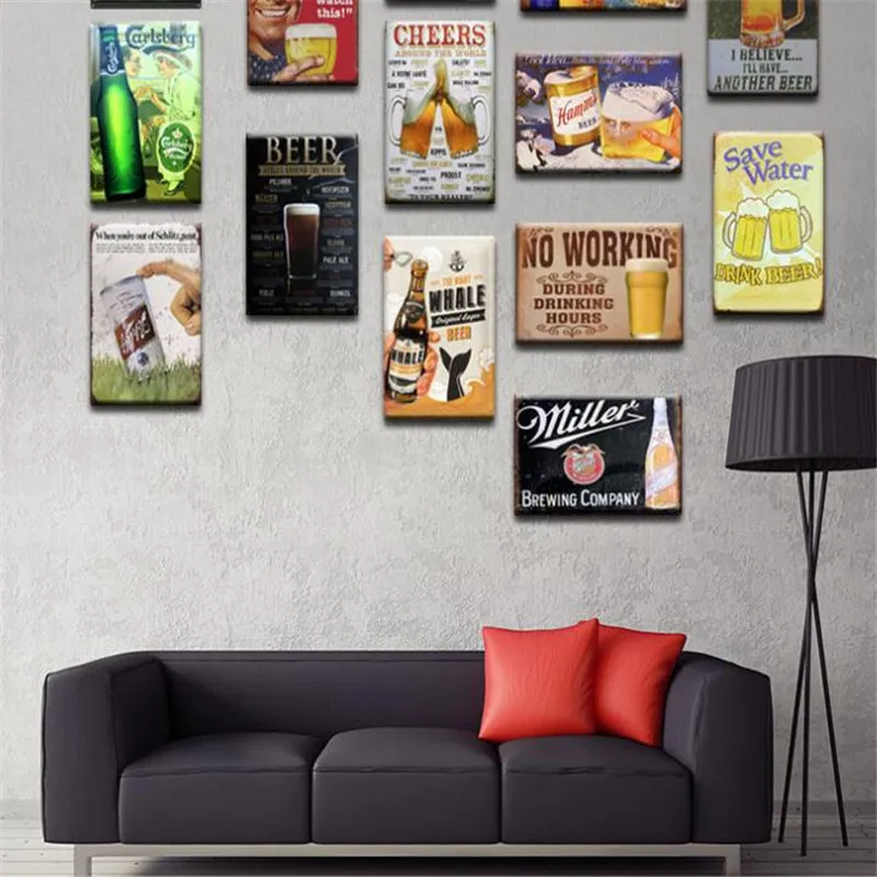 Лед холодные напитки украшения Кока кола металлические оловянные знаки