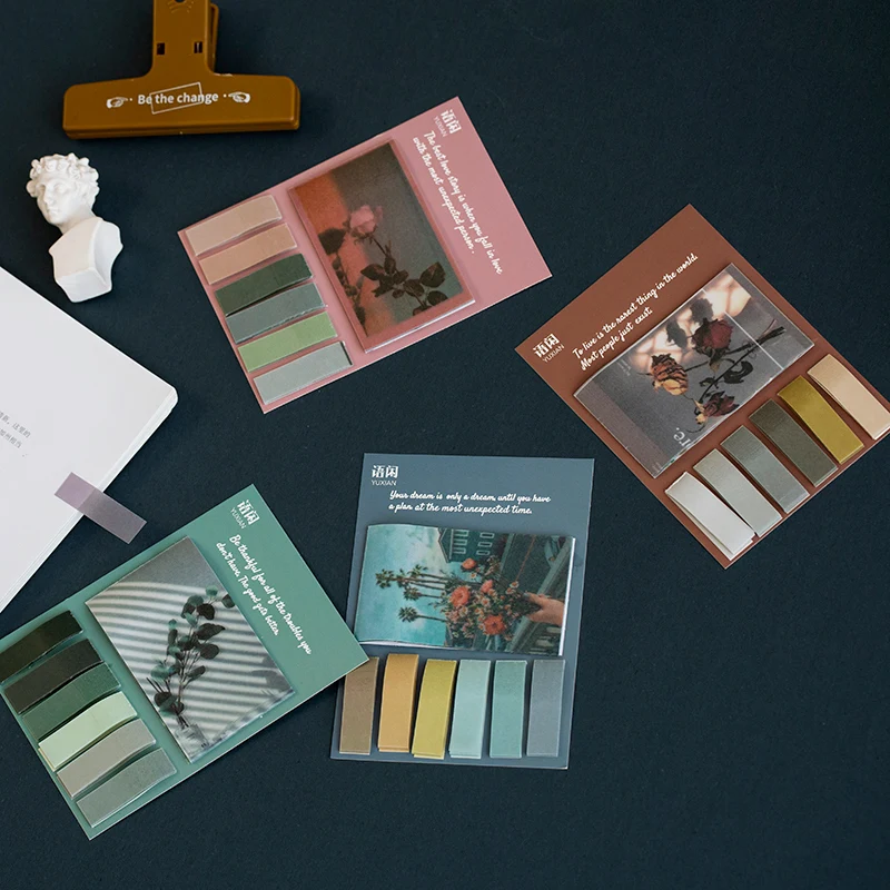 Ретро-жизнь серия блокнот для заметок N Times Sticky Notes блокнот винтажный цветок розы наклейки Закладка пуля журнал канцелярские принадлежности